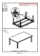 Preview for 4 page of Furniture of America CM3196T Assembly Instructions