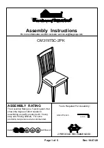 Furniture of America CM3197SC-2PK Assembly Instructions preview