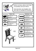 Preview for 3 page of Furniture of America CM3197SC-2PK Assembly Instructions