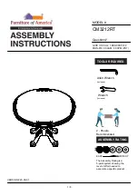 Preview for 1 page of Furniture of America CM3212RT Assembly Instructions Manual