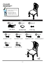 Preview for 5 page of Furniture of America CM3212SC-2PK Assembly Instructions Manual