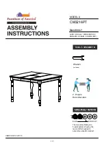 Furniture of America CM3216PT Assembly Instructions Manual preview