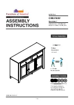 Preview for 1 page of Furniture of America CM3216SV Assembly Instructions Manual