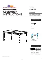 Preview for 1 page of Furniture of America CM3216T Assembly Instructions Manual