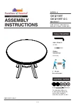 Furniture of America CM3219RT Assembly Instructions Manual preview