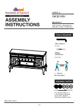 Preview for 1 page of Furniture of America CM3219SV Assembly Instructions Manual