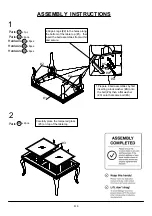 Preview for 6 page of Furniture of America CM3219T-66 Assembly Instructions Manual