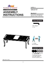 Furniture of America CM3219T Assembly Instructions Manual preview