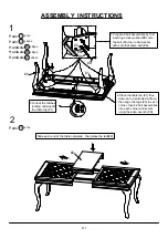 Preview for 6 page of Furniture of America CM3219T Assembly Instructions Manual