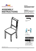 Preview for 1 page of Furniture of America CM3224SC-2PK Assembly Instructions Manual