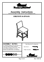 Preview for 1 page of Furniture of America CM3278PC-N-2PK-VN Assembly Instructions