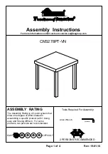 Furniture of America CM3278PT-VN Assembly Instructions preview