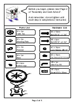 Preview for 3 page of Furniture of America CM3306RT-1/2 Assembly Instructions
