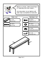 Preview for 3 page of Furniture of America CM3310BN Assembly Instructions