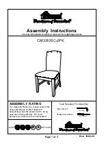 Preview for 1 page of Furniture of America CM3310SC Assembly Instructions