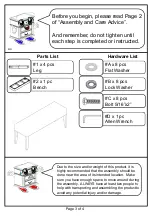 Preview for 3 page of Furniture of America CM3311BN Assembly Instructions