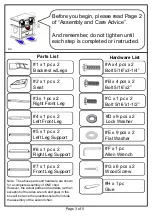 Preview for 3 page of Furniture of America CM3311PC-2PK Assembly Instructions