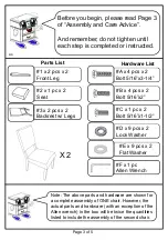 Preview for 3 page of Furniture of America CM3311SC-2PK Assembly Instructions