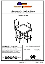 Preview for 1 page of Furniture of America CM3314PT-5K Assembly Instructions Manual