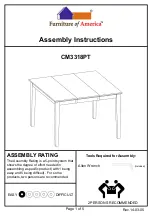 Furniture of America CM3318PT Assembly Instructions preview