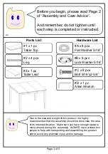 Preview for 3 page of Furniture of America CM3318PT Assembly Instructions