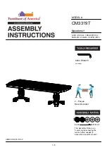 Furniture of America CM3319T Assembly Instructions Manual preview