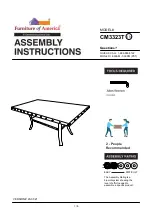 Preview for 1 page of Furniture of America CM3323T Assembly Instructions Manual