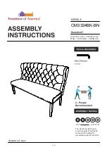 Furniture of America CM3324BK-BN Assembly Instructions Manual preview