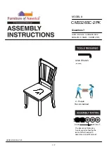 Preview for 1 page of Furniture of America CM3326SC-2PK Assembly Instructions Manual