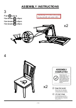 Preview for 7 page of Furniture of America CM3326SC-2PK Assembly Instructions Manual