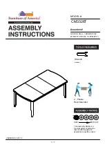 Furniture of America CM3326T Assembly Instructions Manual preview