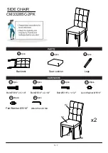 Preview for 5 page of Furniture of America CM3328SC-2PK Assembly Instructions Manual