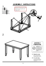 Preview for 6 page of Furniture of America CM3328T Assembly Instructions Manual