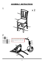 Preview for 6 page of Furniture of America CM3336PC-2PK Assembly Instructions Manual