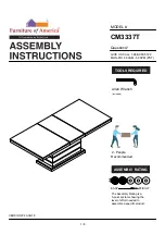 Preview for 1 page of Furniture of America CM3337T Assembly Instructions Manual