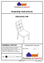 Furniture of America CM3339-SC-2PK Assembly Instructions Manual preview