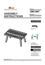 Furniture of America CM3346T Assembly Instructions Manual preview