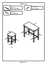 Preview for 4 page of Furniture of America CM3347PT-3PK Assembly Instructions Manual