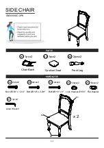 Preview for 5 page of Furniture of America CM3350SC-2PK Assembly Instructions Manual