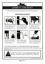 Preview for 2 page of Furniture of America CM3352T Assembly Instructions