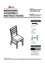 Furniture of America CM3358SC-2PK Assembly Instructions Manual preview