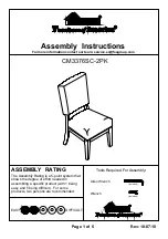 Furniture of America CM3376SC-2PK Assembly Instructions preview