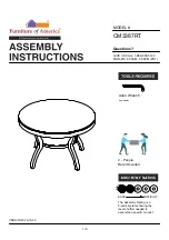 Furniture of America CM3387RT Assembly Instructions Manual preview