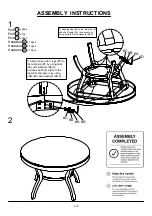 Предварительный просмотр 6 страницы Furniture of America CM3387RT Assembly Instructions Manual