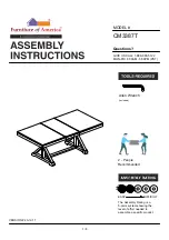 Furniture of America CM3387T Assembly Instructions Manual preview