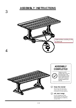 Preview for 8 page of Furniture of America CM3389T Assembly Instructions Manual