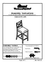 Furniture of America CM3391PC-2PK Assembly Instructions preview