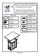 Preview for 3 page of Furniture of America CM3391PT Assembly Instructions