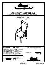 Furniture of America CM3396AC-2PK Assembly Instructions preview