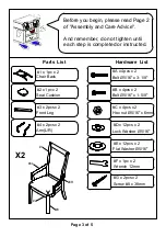 Preview for 3 page of Furniture of America CM3396AC-2PK Assembly Instructions